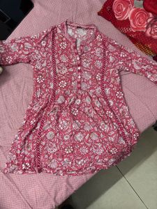 Floral Print Tunic Kurti