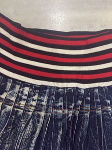 Denim short skirt