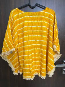 Yellow Shrug Top