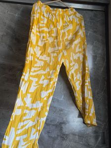 Yellow Patterned Long Sleeve Shirt