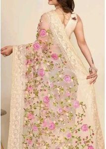 Tanya mittal sadi. fancy net saree   cash on  deli