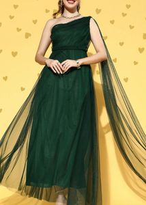 Elegant One-Shoulder Gown