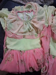 Girls' Floral Chiffon Dress