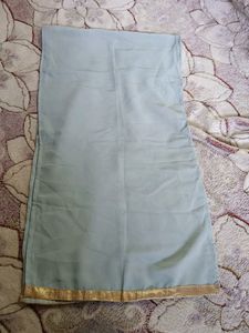 Baby Girl Grey Umbrella Dupatta With Churidar Dres