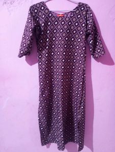 Patterned Midi Dress