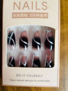 Nails Extaintion Coffee Brown Colour- 12pcs