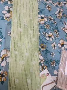Elegant Green Saree (3 Piece Available)