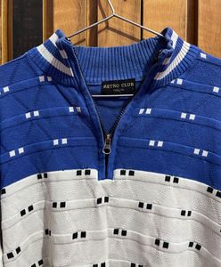 Unisex Retro Club Color Block Sweater