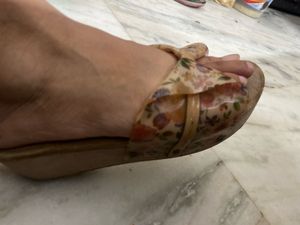 Floral Bow Jelly Slides