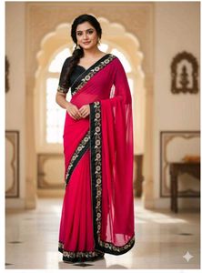 Elegant Pink Saree new with tag