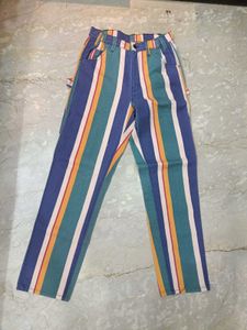 multicolored jeans