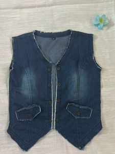 Blue Denim Vest