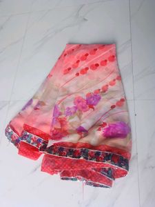 Elegant Floral Saree