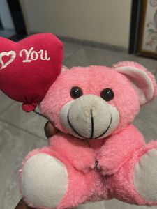 Pink Teddy Bear with Heart