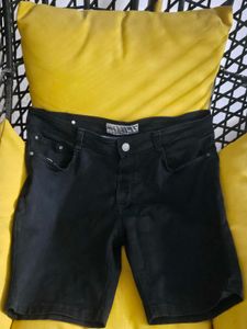 Black Denim Shorts
