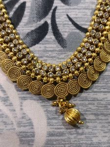 Gold Necklace &amp; Earring Set