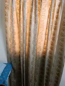 3 Full Door Length Curtains