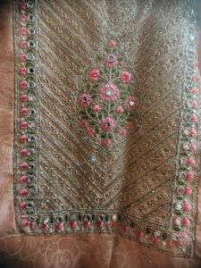Peach Anarkali Festive Wear