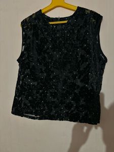 Party Wear Transparent Top