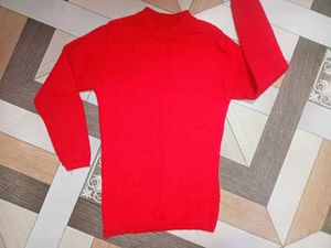 Red Turtleneck Sweater