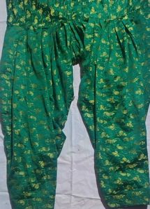 satin printed Patiala suit
