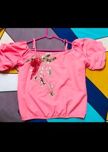 Brand New Womens Party Crop Top With Fancy Sleeves