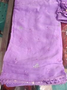 Lilac Embellished Salwar Kameez