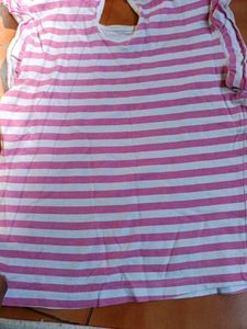 Striped Ruffle Sleeve Top