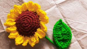 Crochet Sunflower (1pc)✨️🫶🌻