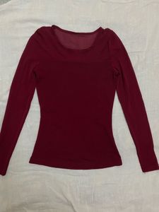 🍒Full Sleeve Cherry Red Top Fits Like A Dream 🍒