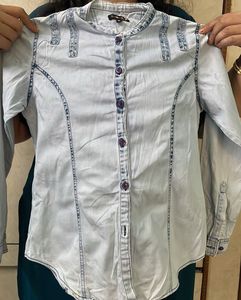 a classy new denim shirt