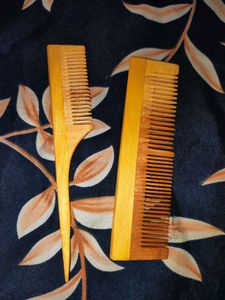 Wooden Hair Comb Set
