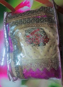 Brand New Party Wear Saree With Blouse Material