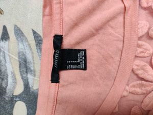 Flowers Engraved Sheer Top