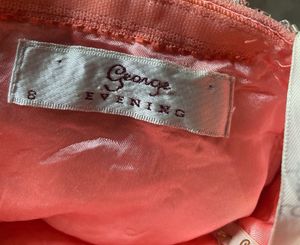 Peach prom dress