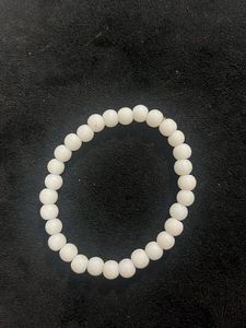 Pink &amp; White Beaded Bracelet Set