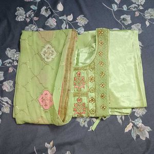 Light Green Embroidered Salwar Kameez
