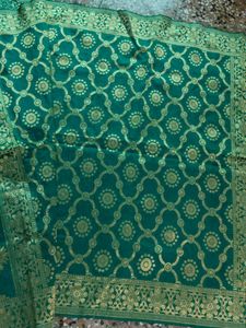 Emerald Green Brocade Dupatta