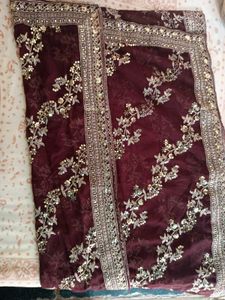 Wedding Wear Marron Lehanga Choli