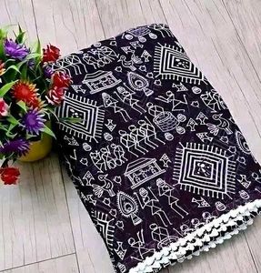 Warli Print Saree with Blouse