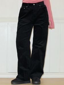 Black Corduroy Baggy Jeans ★