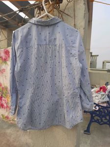 Zara Stripes Blue Shirt Women