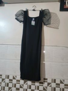Elegant Women Polka Puffy Long Dress