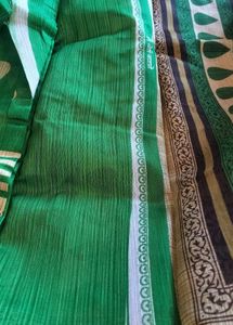 NEW Green Art Silk Saree