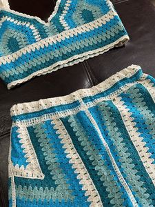 Crochet Top &amp; Shorts Set