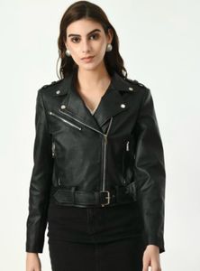 Leather Jacket With Belt