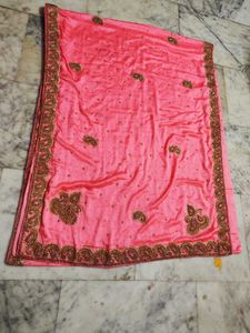 Moti Work Border Saree