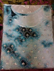 Totally New 2 Tone Kurtis With Sequence Wotk