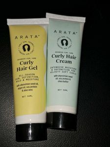 Arata Curly Hair Cream &amp; Gel Duo