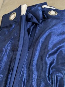 Elegant Navy Blue Curtains - Set Of 2 Door Size